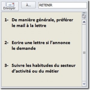 Le choix entre un mail de motivation et une lettre Le choix entre un mail de motivation et une lettre