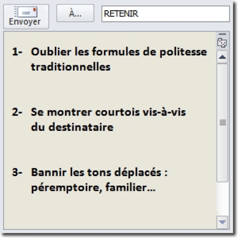 Le ton du mail de motivation Le ton du mail de motivation